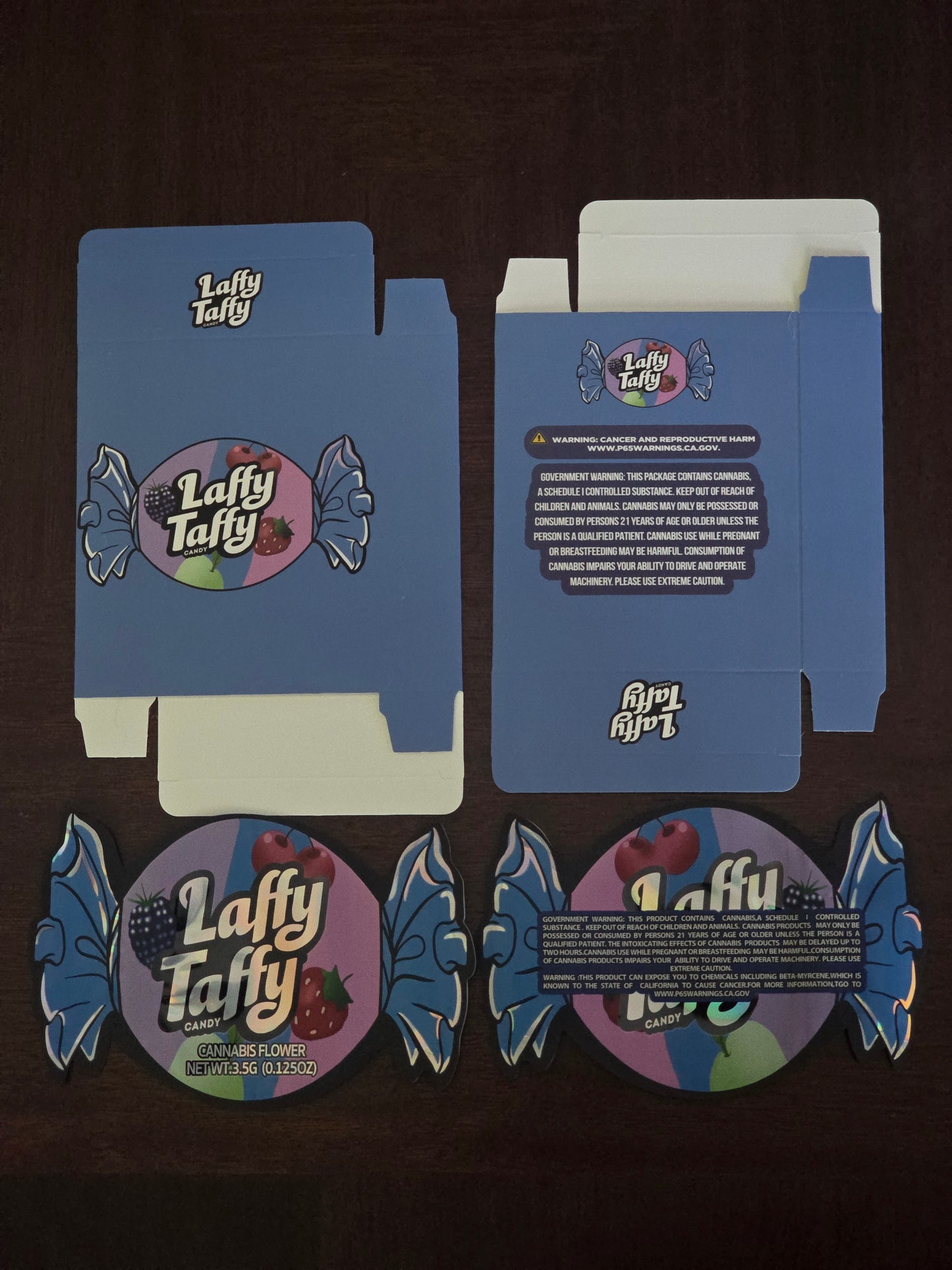 Laffy Taffy 5pc Mylar bag with box
