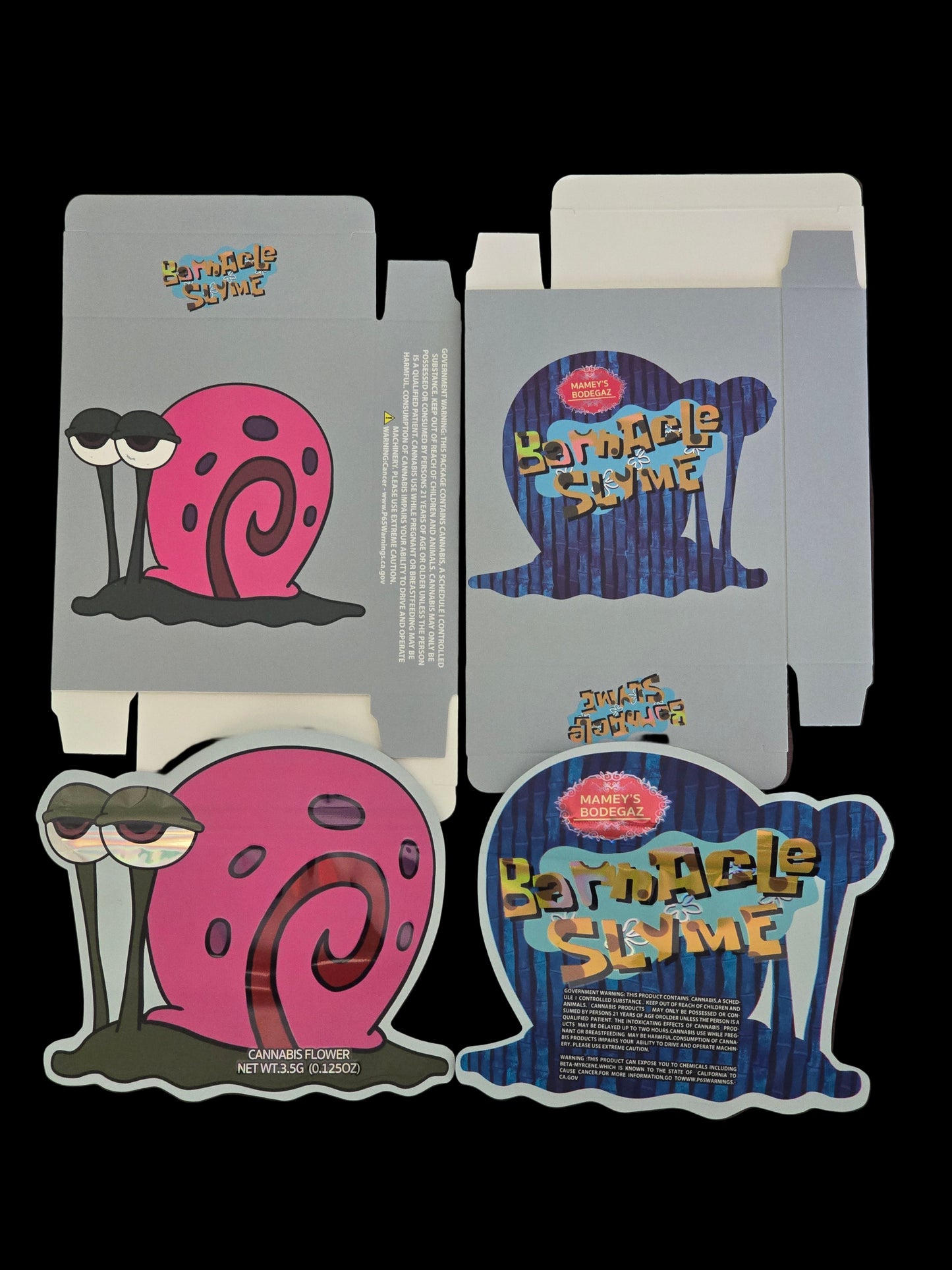 Barnicle Slime 5pc Mylar bag with box