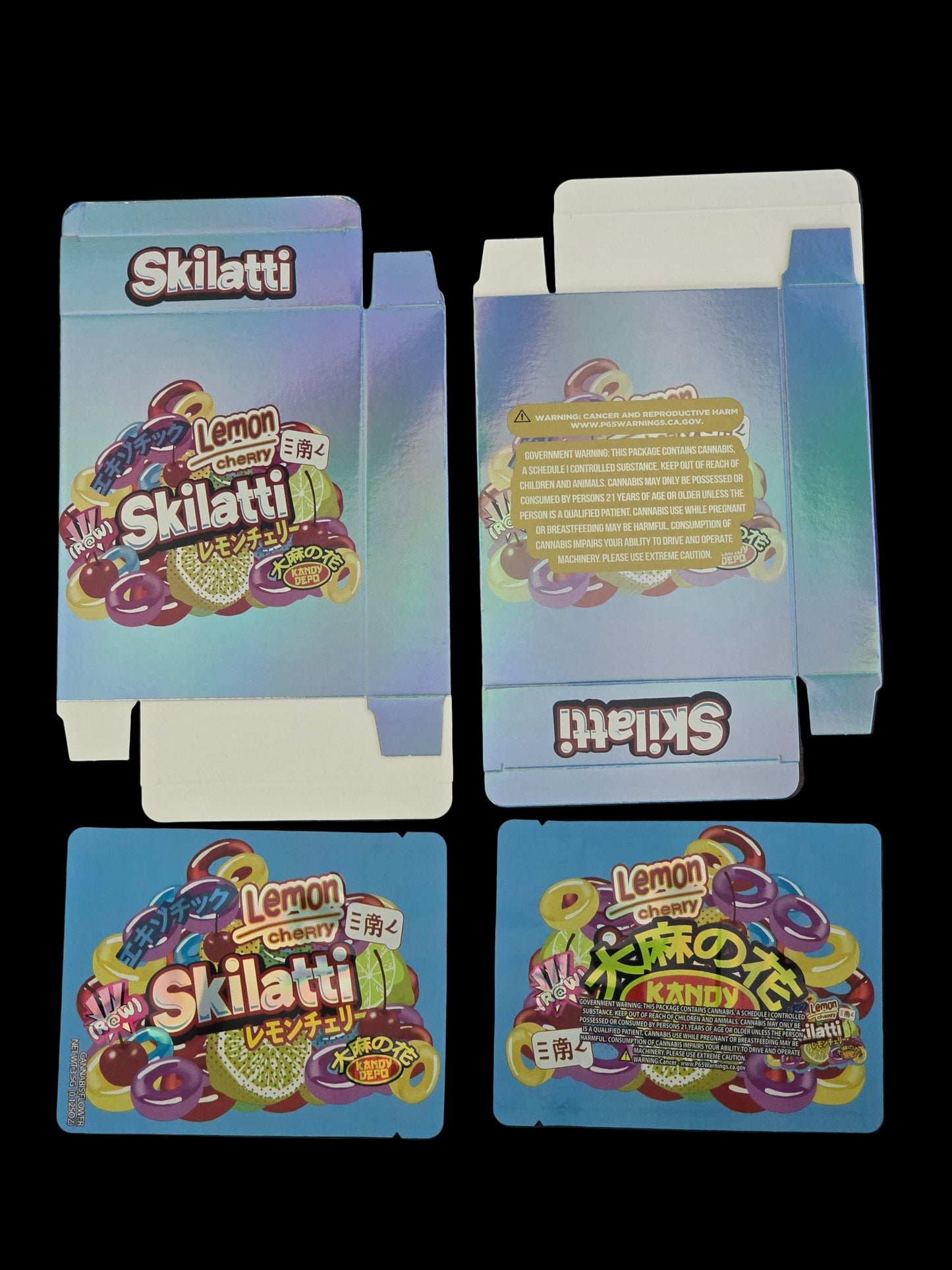 Lemon Cherry Skillati 5pc Mylar bag with box