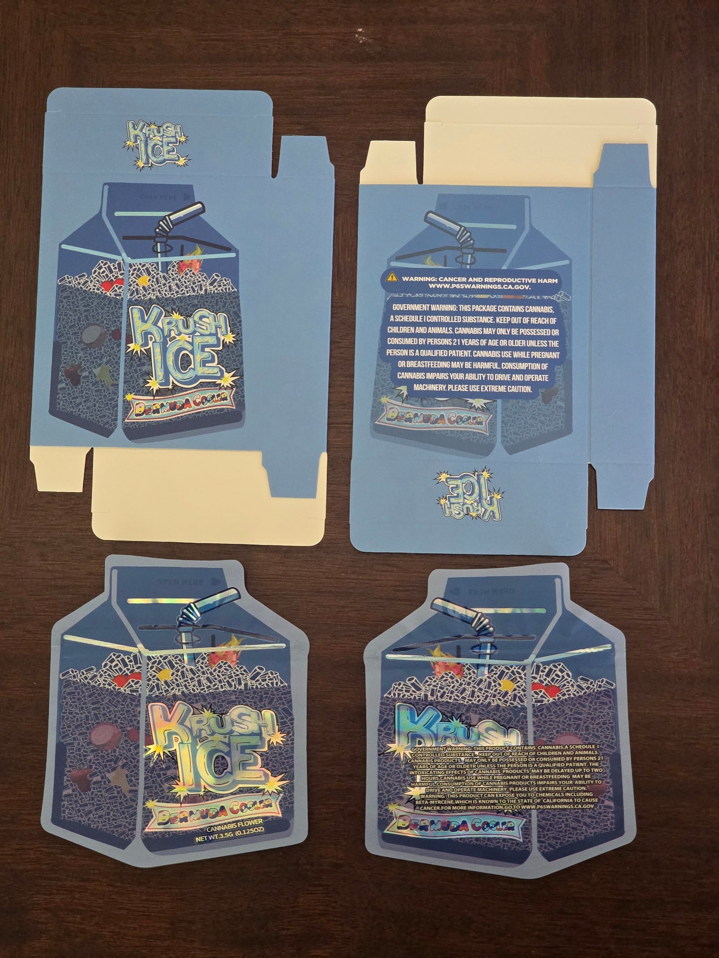 Krush Ice 5pc Mylar bag with box