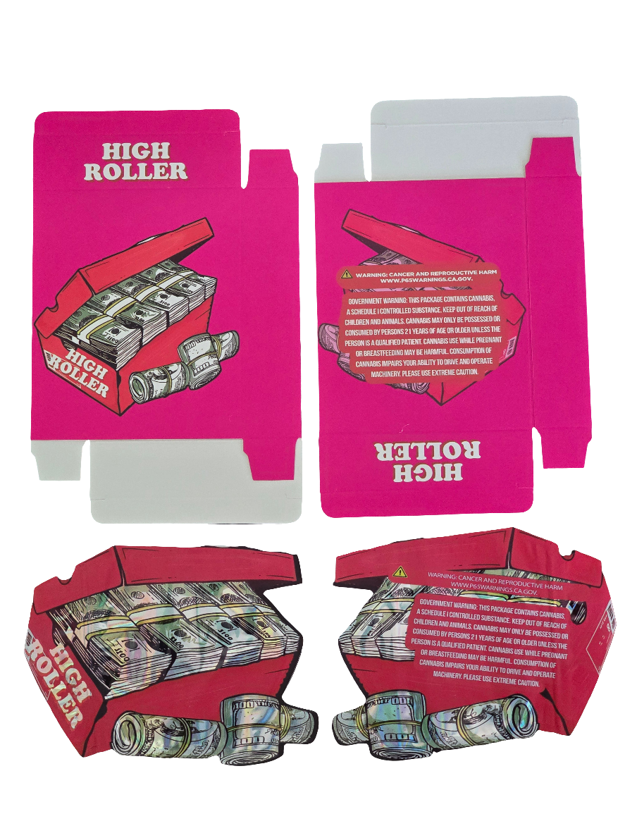 High Roller 5pc Mylar bag with box