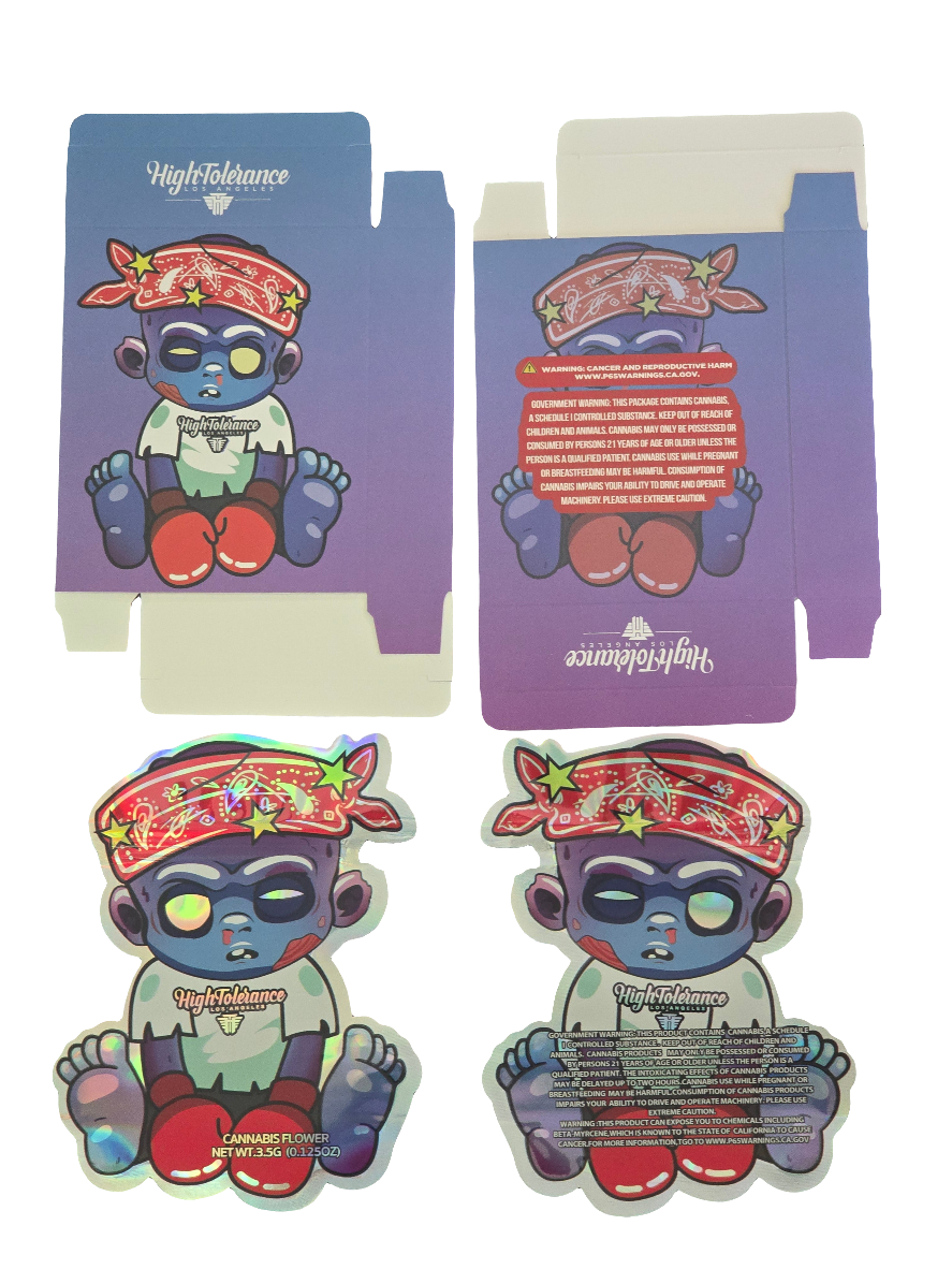 High Tolerance 5pc Mylar bag with box