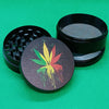 4 pc dripping rasta pot leaf grinder 2"