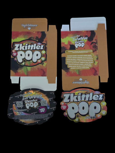 Zkittles Pop 5pc Mylar bag with box
