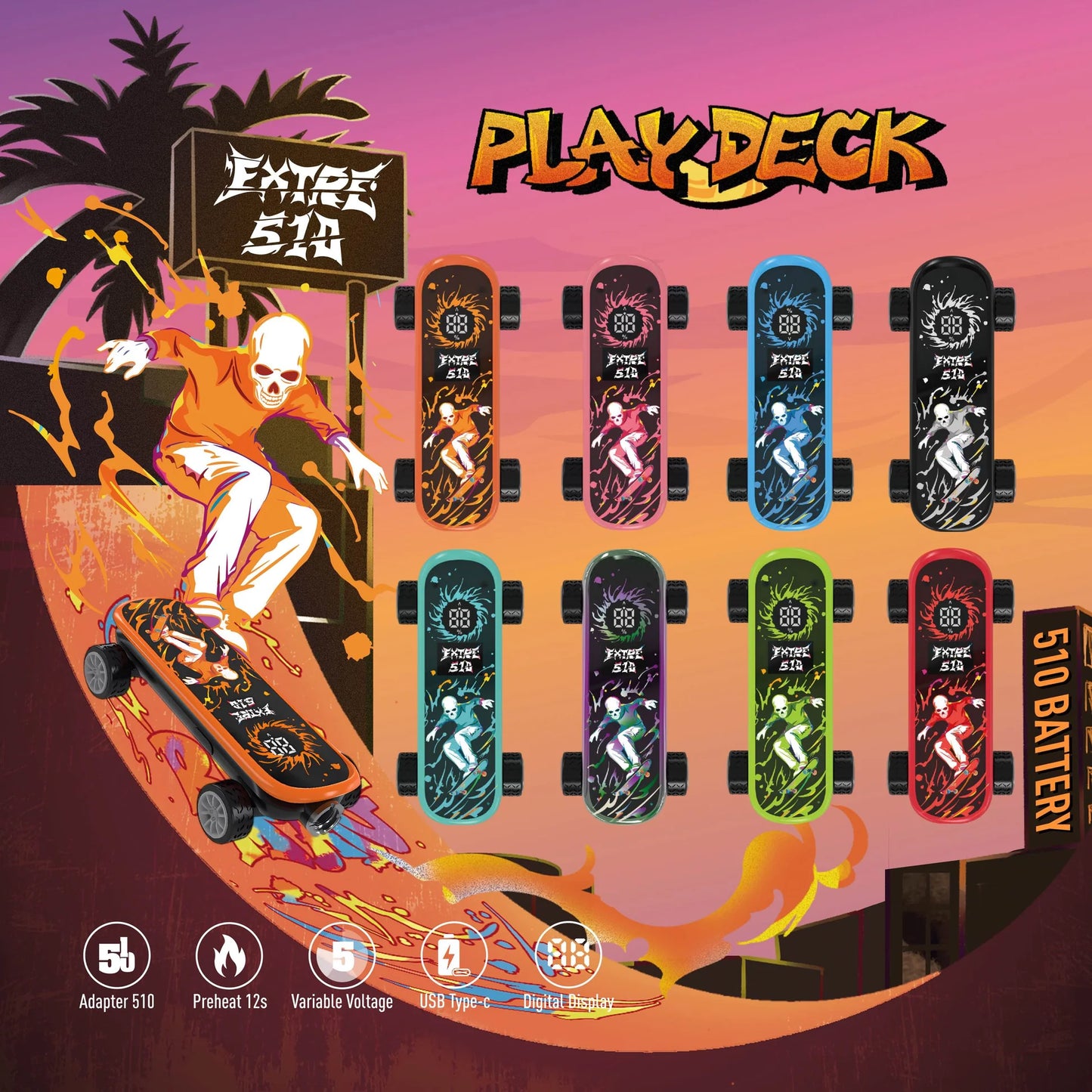 Skateboard Cartridge Battery