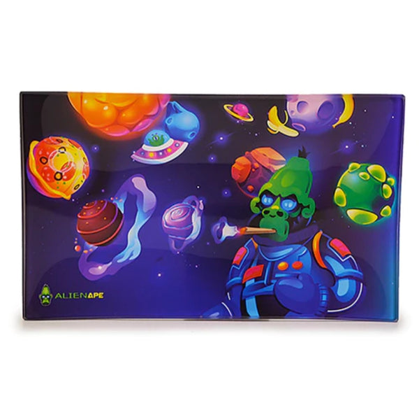 Alien Ape Glass rolling Tray