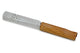 Glass Chillum Bat with Wood Flat Mouth Tip (Light)